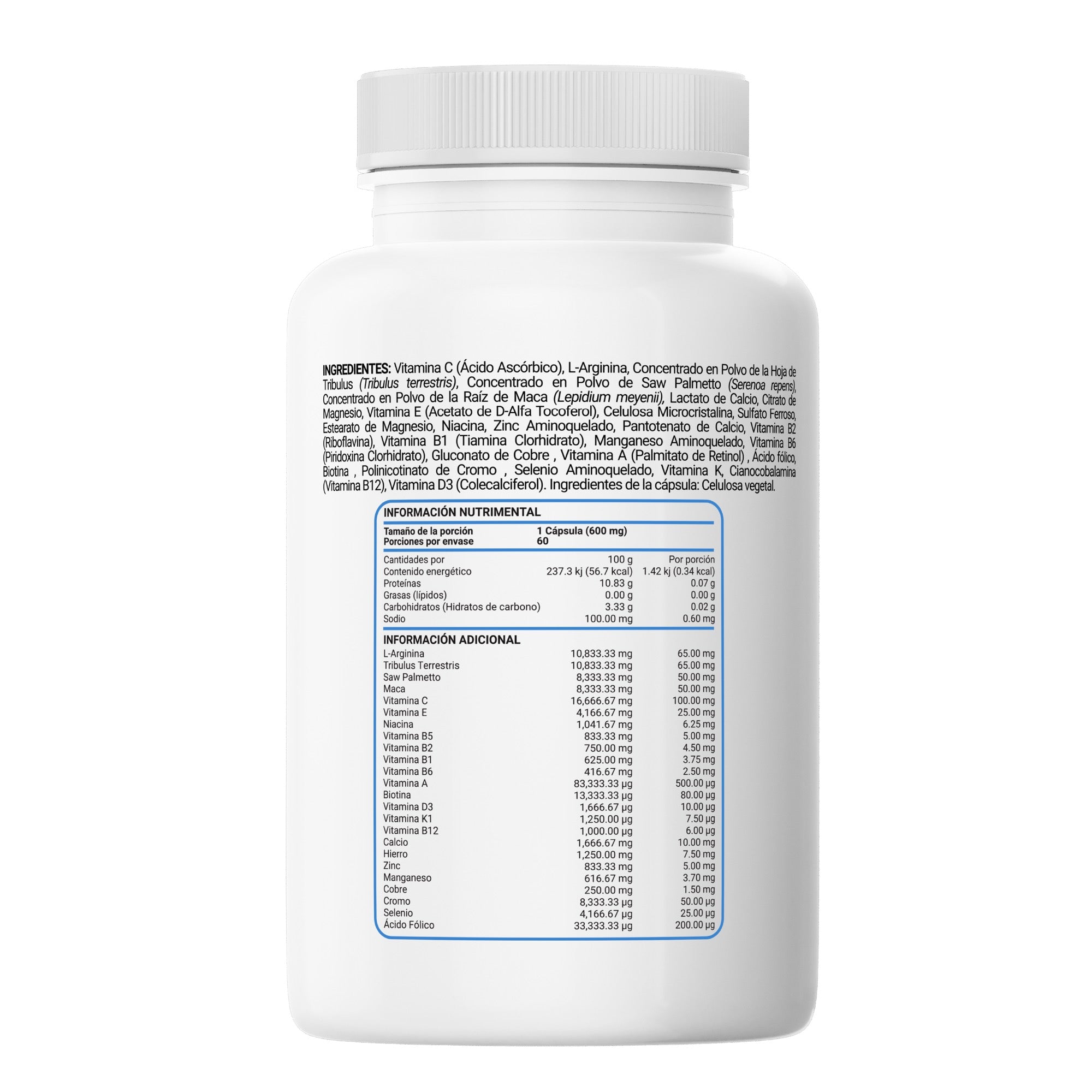 Ultra Multi Men | Multivitamínico Hombre | Maca y Arginina | Vitalidad Masculina | 60 Cápsulas