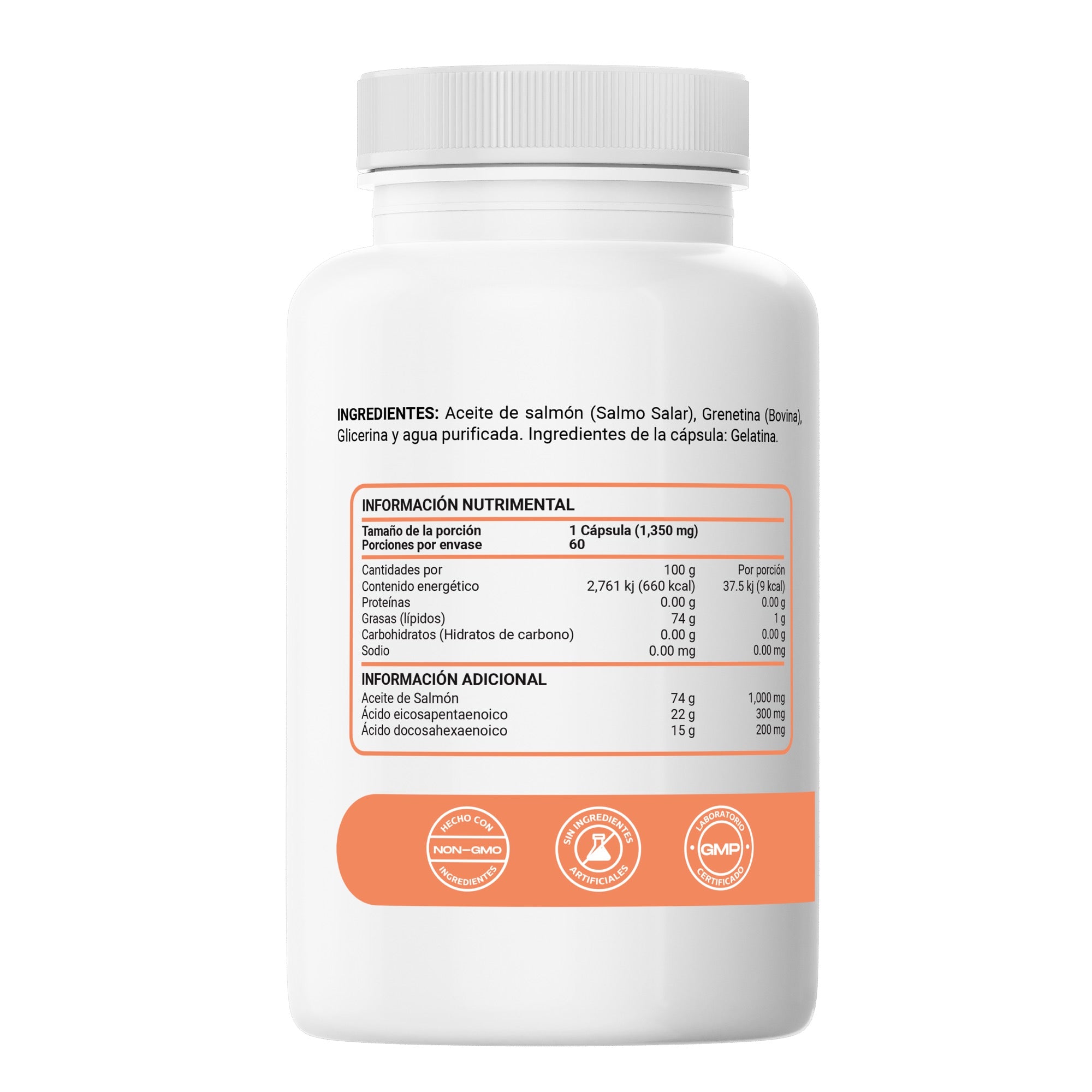 Aceite de Salmón Icelandic Omega 3 Restart | 1000 mg Aceite de Salmón | 300 mg EPA + 200 mg DHA | Alta Concentración | Deep Sea Fish Oil Premium - 60 Cápsulas