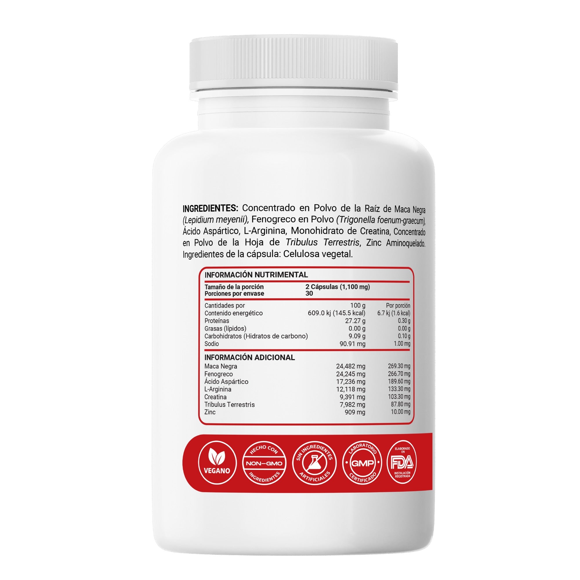 Ultra TESTO MEN | Fórmula 7 en 1 - 60 Cápsulas
